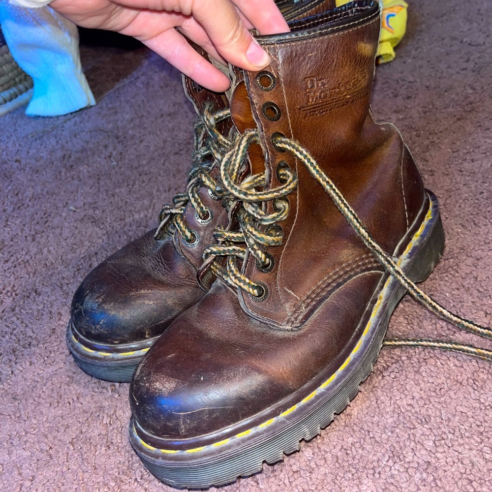 Vintage Brown Doc Marten Boots